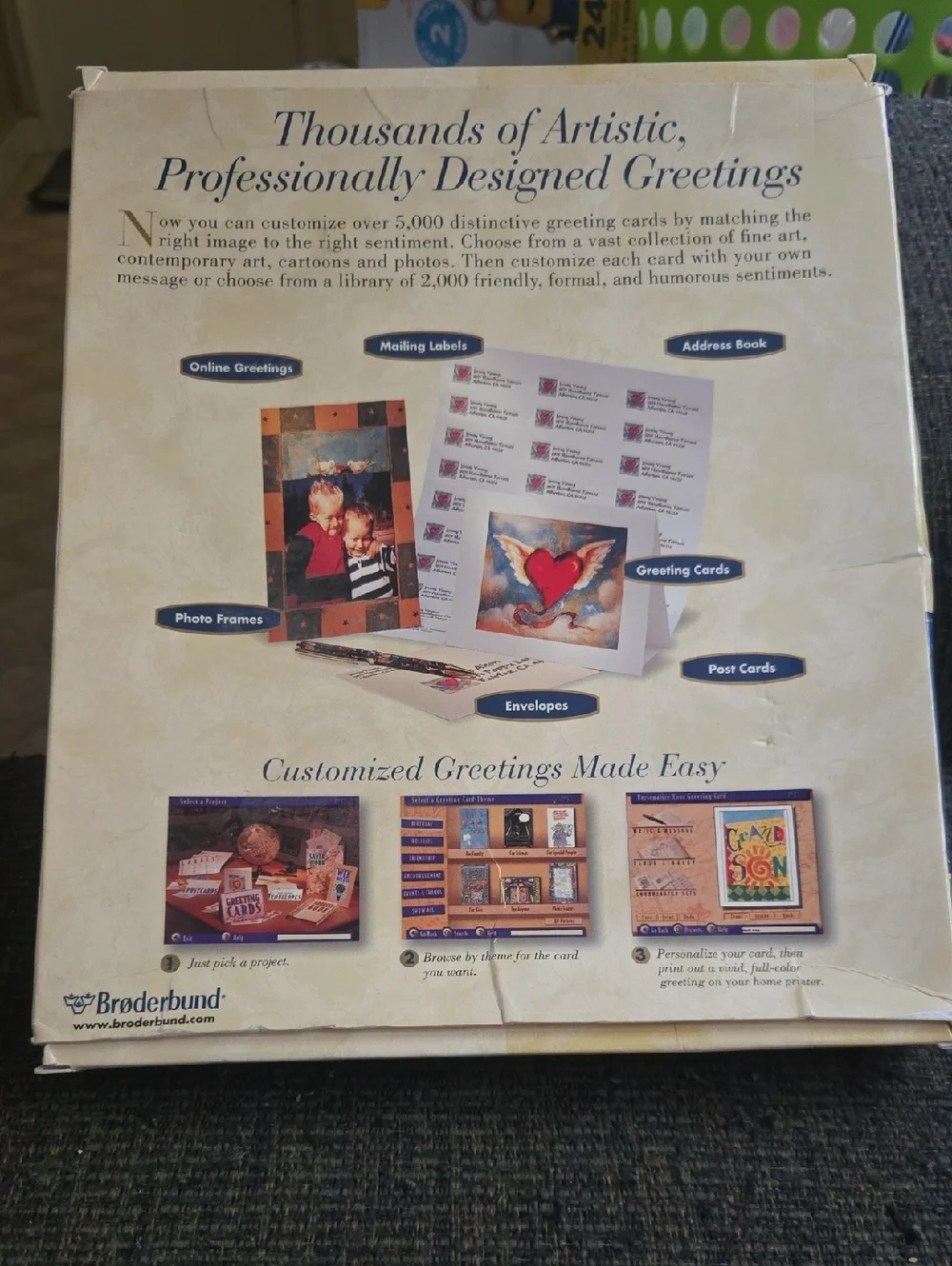 Vintage Broderbund: The Print Shop Signature Greetings Software